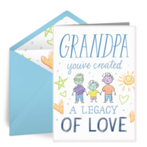 Legacy of Love Grandpa card image