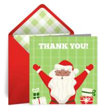 Santa Claus Thank You card image