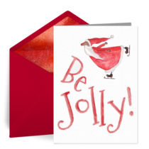 Jolly Santa Skates card image