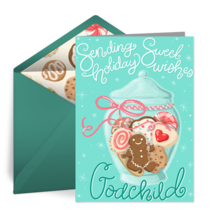 Christmas Cookies Godchild card image