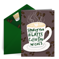 Coffee Day Wishes card image
