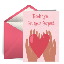 Thanks For Your Support card image