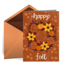 Fall Wreath card image