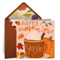 Pumpkin Spice Season card image