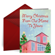 Merry Christmas From Home card image