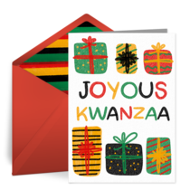 Kwanzaa Gifts card image