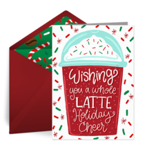 Latte Holiday Cheer card image