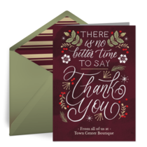 Time to Be Thankful card image