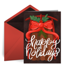 Holiday Ribbon Sled card image