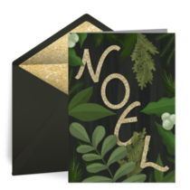 Illustrated Noel card image