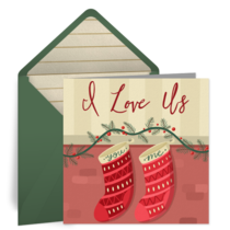 Couple Stockings card image