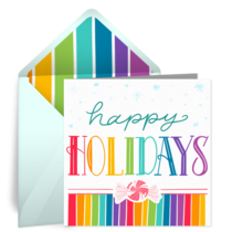 Rainbow Holiday card image
