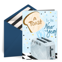 A Toast to the New Year card image