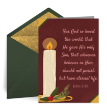 Scripture Candle card image