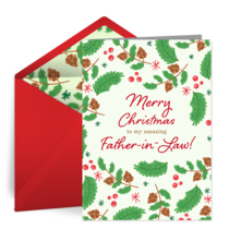 Christmas Father-In-Law card image