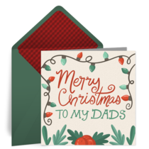 Merry Christmas Dads card image