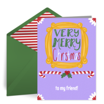 Friend Christmas card image