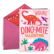 Dinosaur Love card image