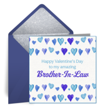 Brother-In-Law Valentine card image