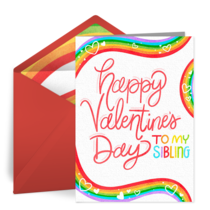 Sibling Valentine card image