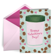 Coworker Coffee Valentine card image