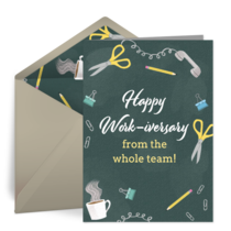 Happy Work-iversary card image