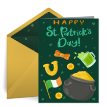 St Patrick's Day Charms card image
