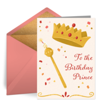 Birthday Prince card image