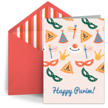 Purim Party Hats card image