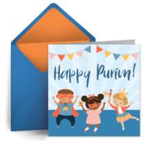 Purim Party Kids card image