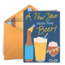 New Year More Beer card image
