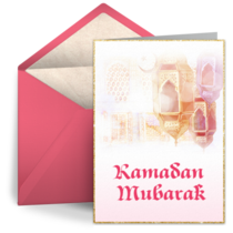 Ramadan Mubarak Lanterns card image