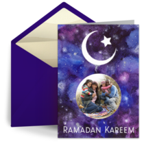 Ramadan Starry Night Photo card image