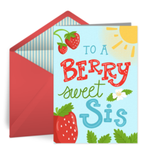 Berry Sweet Sister card image