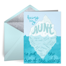 Iceberg Aunt card image
