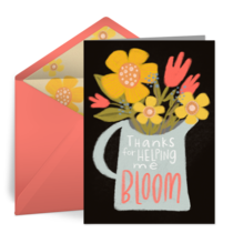 Helping Me Bloom card image