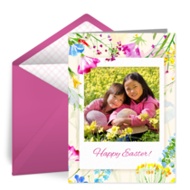 Easter Polaroid card image