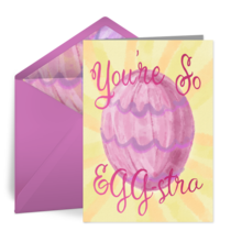 You're So EGG-stra card image
