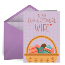 To My Egg-ceptional Wife card image