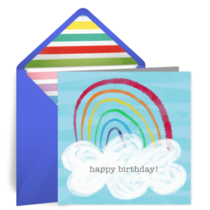 Birthday Rainbow card image