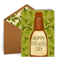Hoppy Father's Day card image