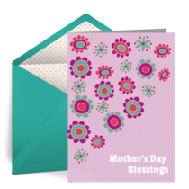 Blessings on Mother's Day card image