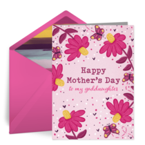 Mother's Day Goddaughter card image