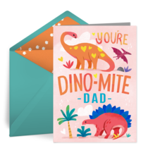 Dino-mite Dad card image