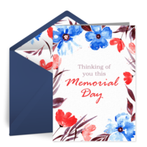 Patriotic Thinking of You card image