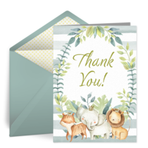 Wild One Thank You card image