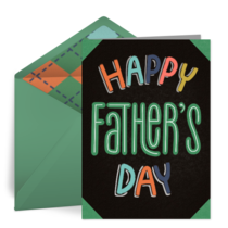 Father's Day Type card image