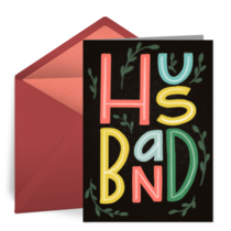 Husband Father's Day card image