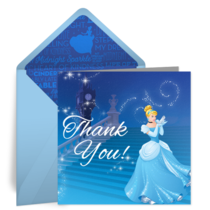 Cinderella Thank You card image