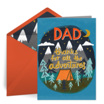 Dad Adventures Camp card image